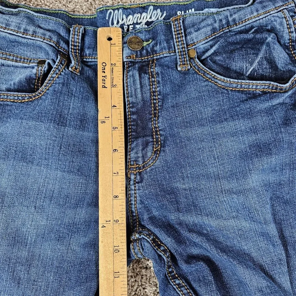 Wrangler Retro Jeans Men 30x30 Slim Straight Flex Western Cowboy Ranch Barn Work
